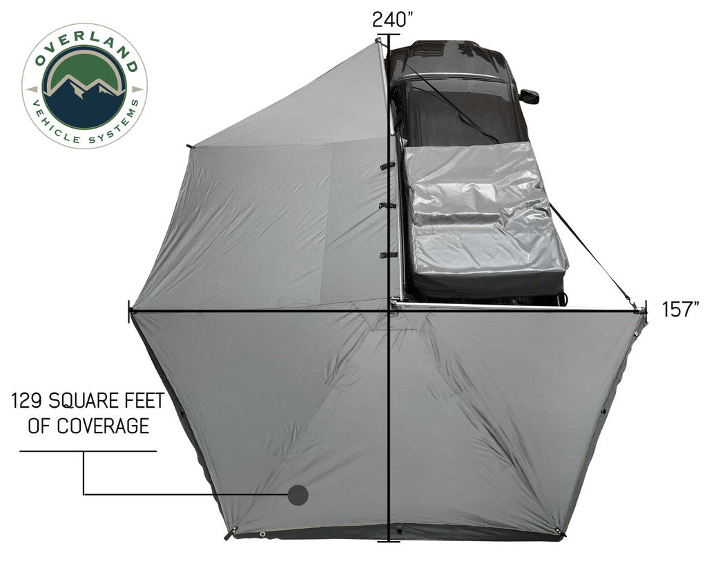 OVS Nomadic Awning 270 Dark Gray Cover With Black Cover Universal