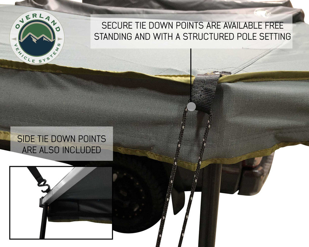 OVS Nomadic Awning 270 Dark Gray Cover With Black Cover Universal