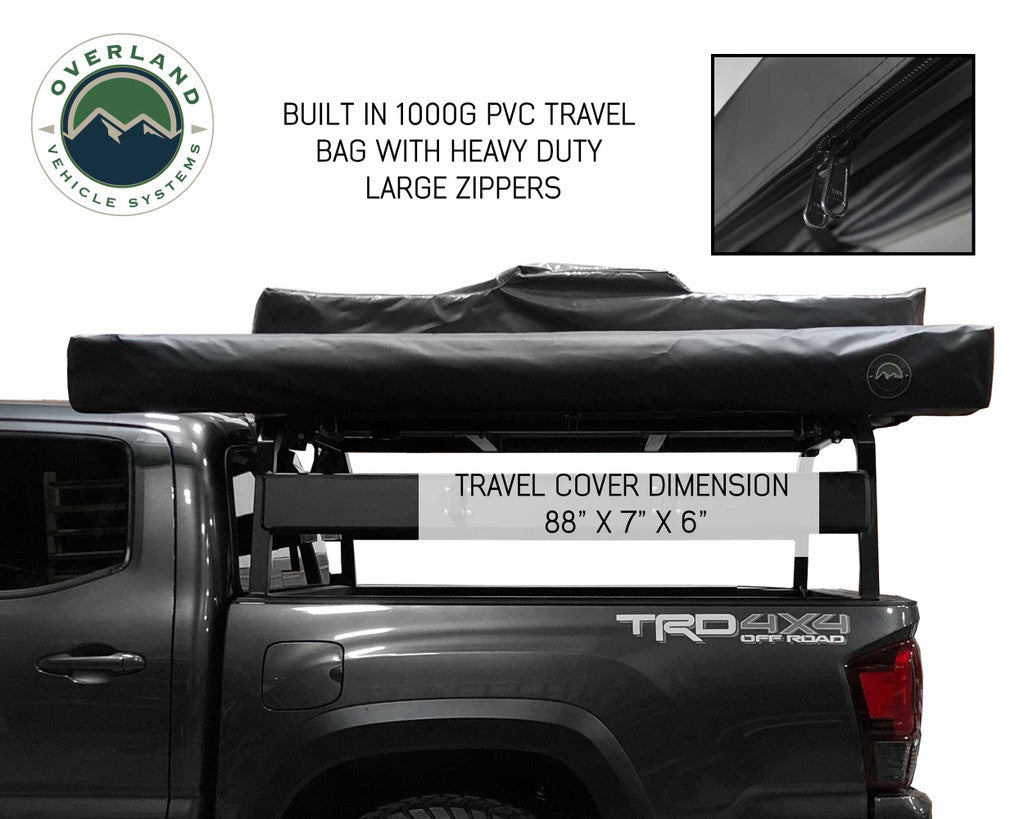 OVS Nomadic Awning 270 Dark Gray Cover With Black Cover Universal