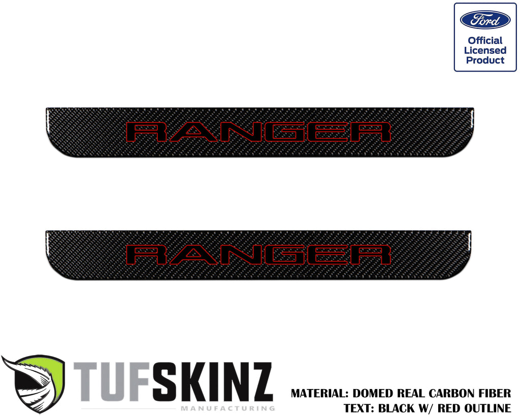 Door Sill Protection Overlays (Domed) 2019-2023 Ford Ranger