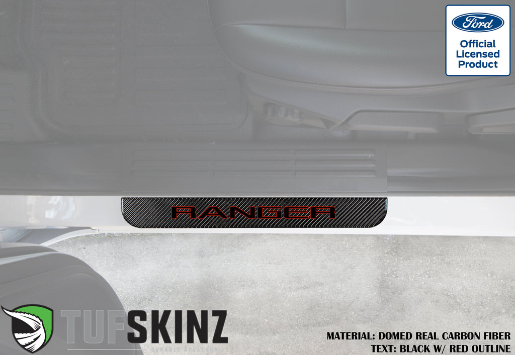 Door Sill Protection Overlays (Domed) 2019-2023 Ford Ranger