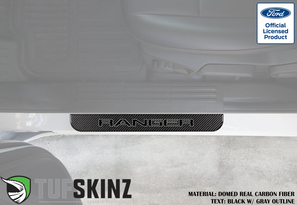 Door Sill Protection Overlays (Domed) 2019-2023 Ford Ranger