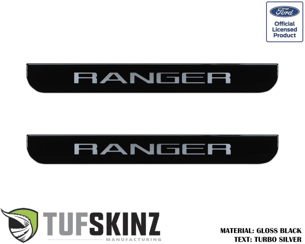 Door Sill Protection Overlays (Domed) 2019-2023 Ford Ranger