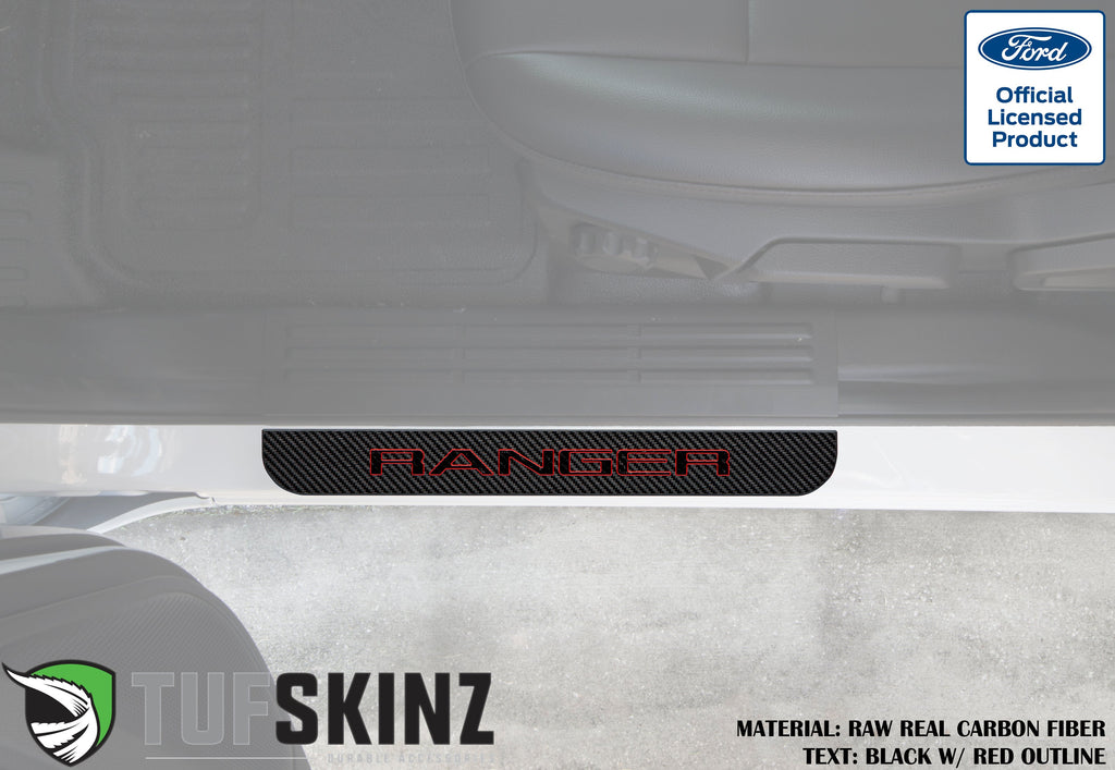 Door Sill Protection Overlays (Domed) 2019-2023 Ford Ranger