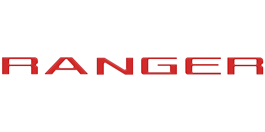 Tailgate Letter Inserts Fits 2019-2023 Ford Ranger