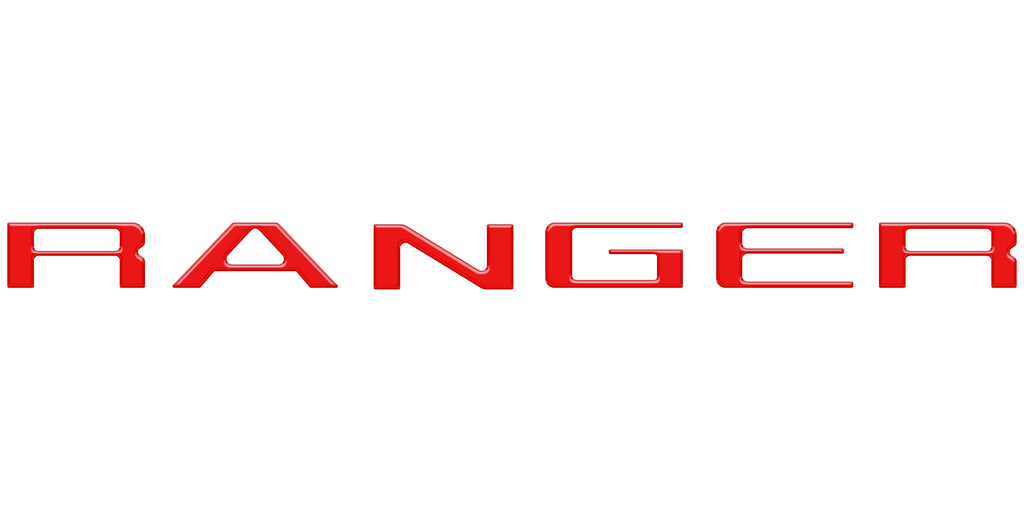 Tailgate Letter Inserts Fits 2024-2025 Ford Ranger