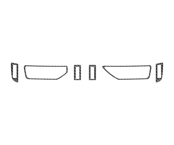 A.C. Vent/Control Accent Trim Fits 2019-2024 Toyota Rav4