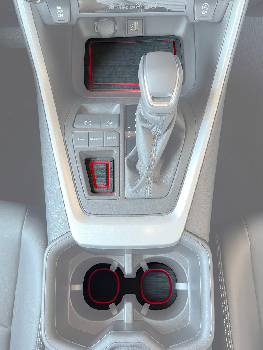 Karltys Dashboard Center Console Organizer, Behind Screen Storage Box For Phones Keys Sunglass Card, RAV4 Dash Organizer Non-Slip Liners For Toyota RAV4 2019-2025 Accessories (NO For RAV4 Limited - Foto 6