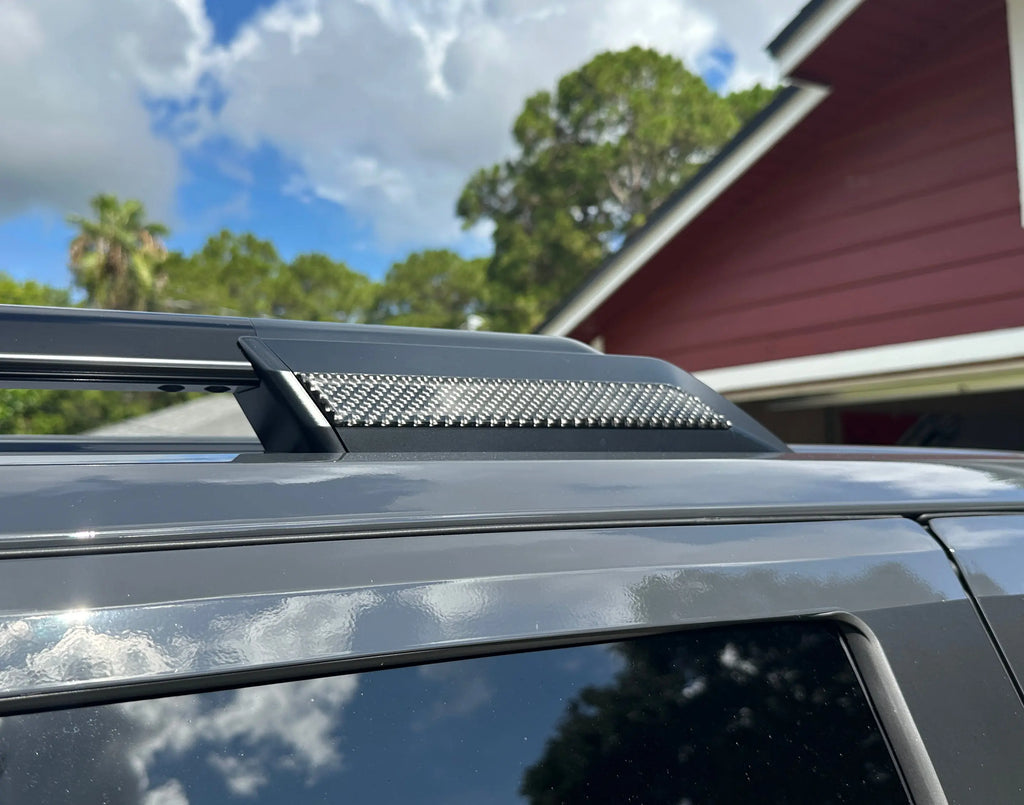 Roof Rack Side Overlays for 2025-2026 Toyota 4Runner - installed view | Tufskinz.com