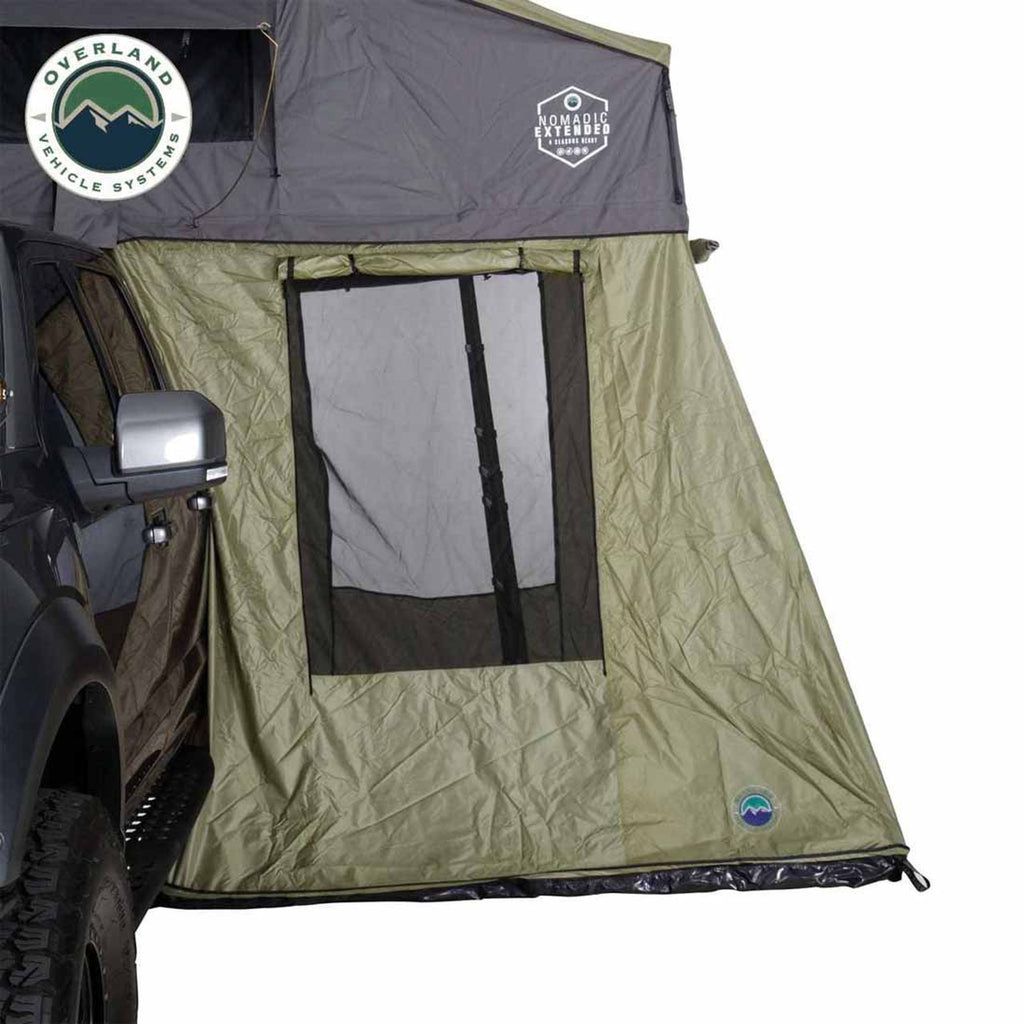 Roof Top Tent Annex Green Base With Black Floor & Travel Cover
