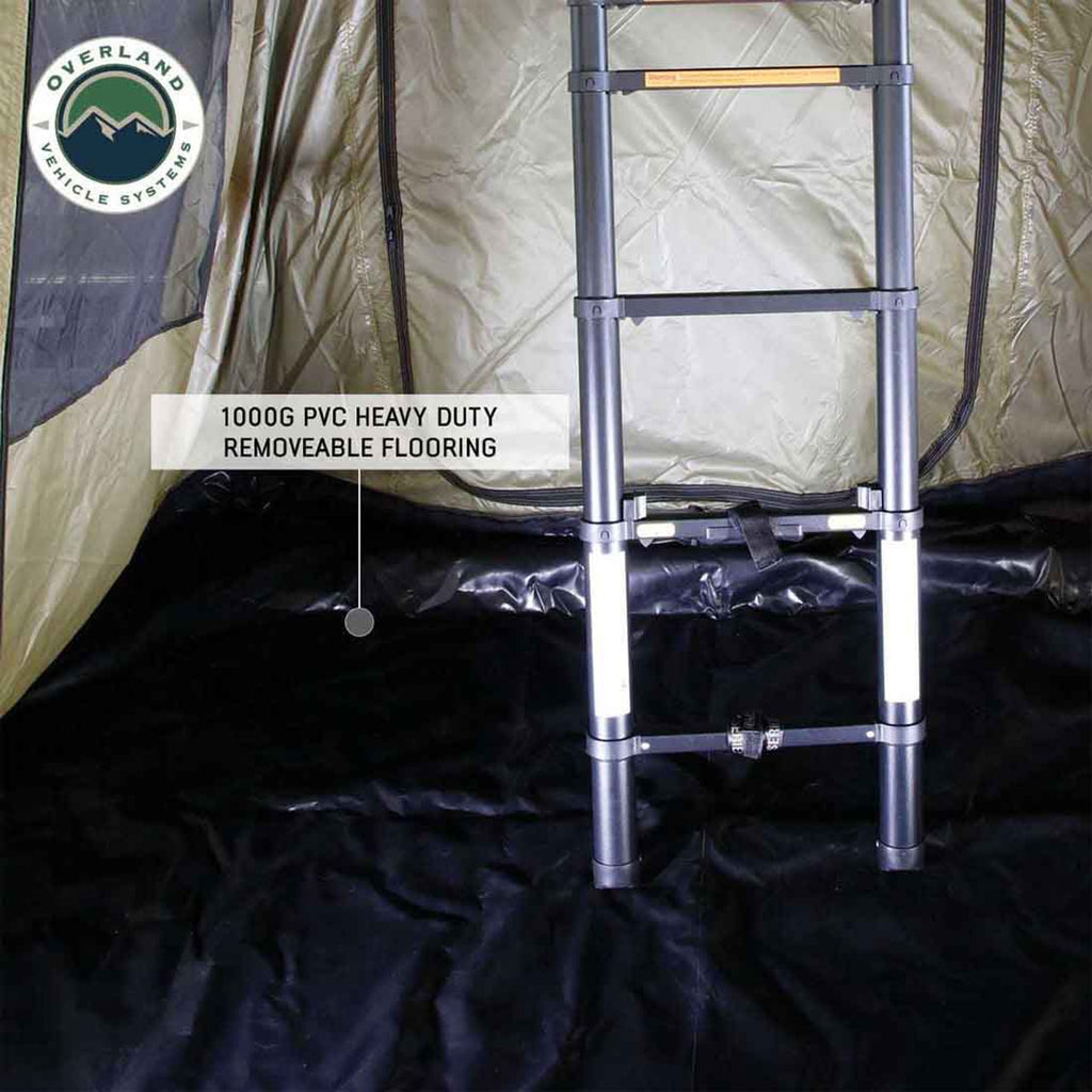 Roof Top Tent Annex Green Base With Black Floor & Travel Cover