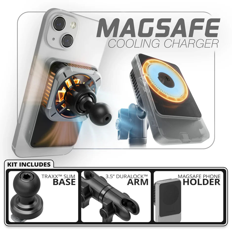 MagSafe Wireless Charging Phone Holder | TRAXX™ - Slim Track Base | 3.5