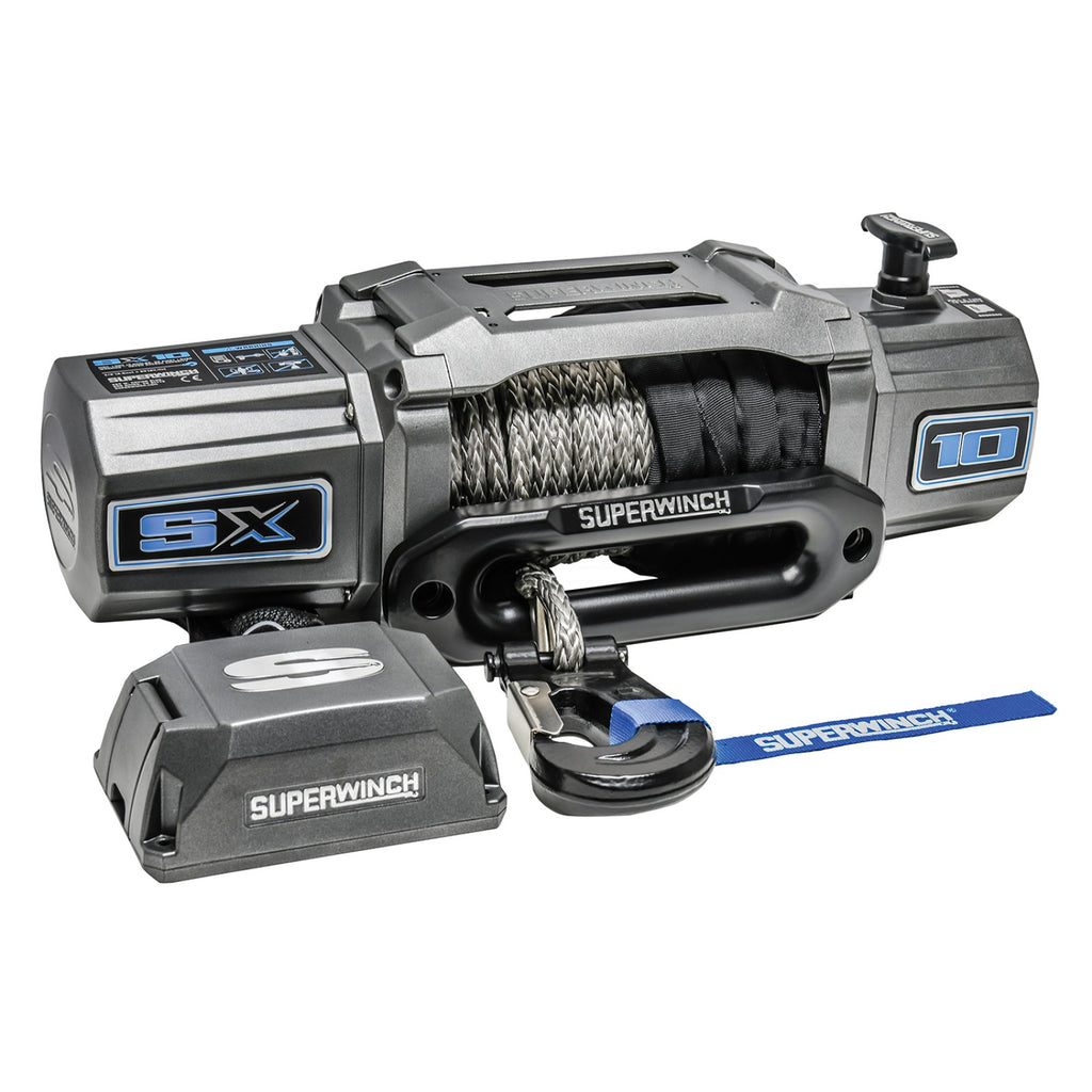 SX10SR 12V DC 10,000lb Synthetic Rope Winch