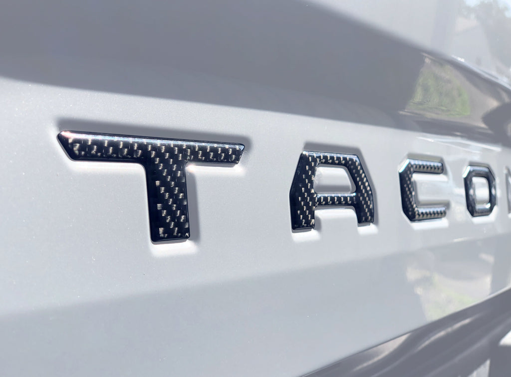 Tailgate Letter Inserts Fits 2016-2023 Toyota Tacoma