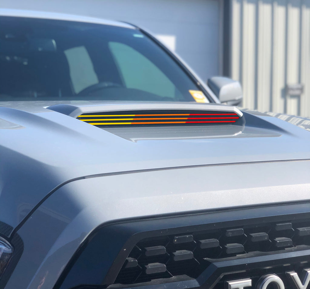 Inner Hood Scoop Line Accents Fits 2016-2023 Toyota Tacoma