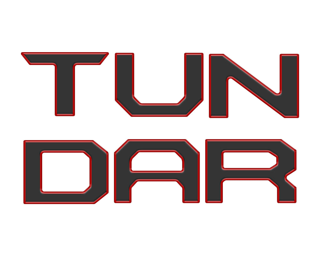 Tailgate Letter Inserts Fits 2022-2026 Toyota Tundra