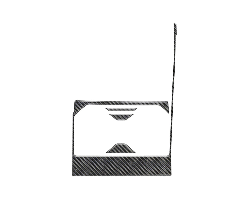 Center Cup Holder Accent Trim for 2022-2026 Toyota Tundra & 2023-2026 Toyota Sequoia - close-up detail | Tufskinz.com