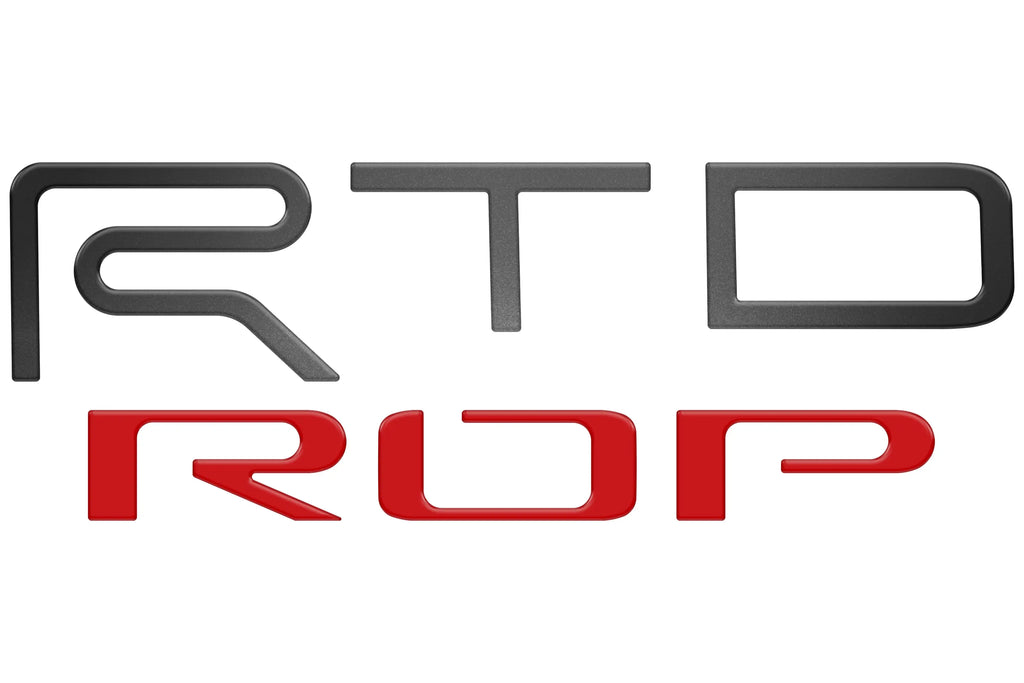 TRD Pro Tailgate Letter Inserts for 2022-2026 Toyota Tundra - installed view | Tufskinz.com