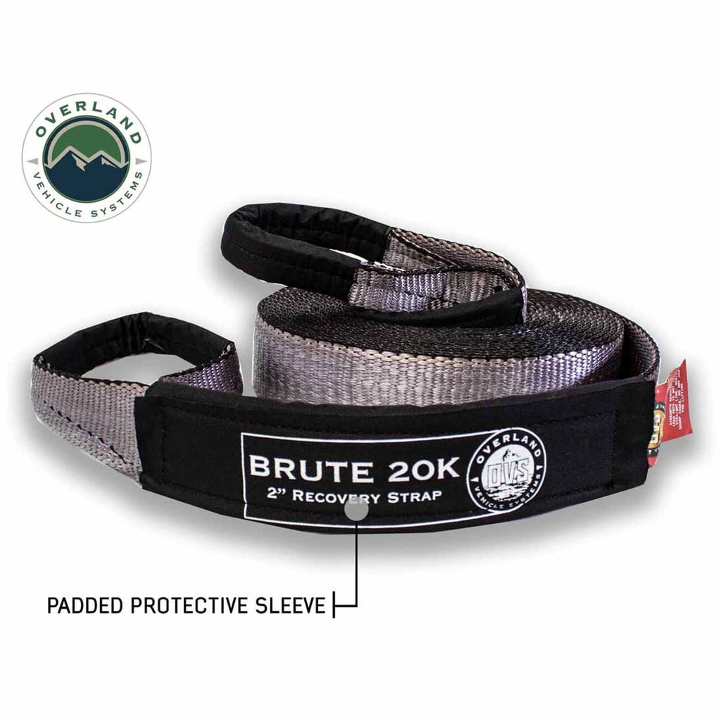 Tow Strap Gray With Black Ends & Storage Bag