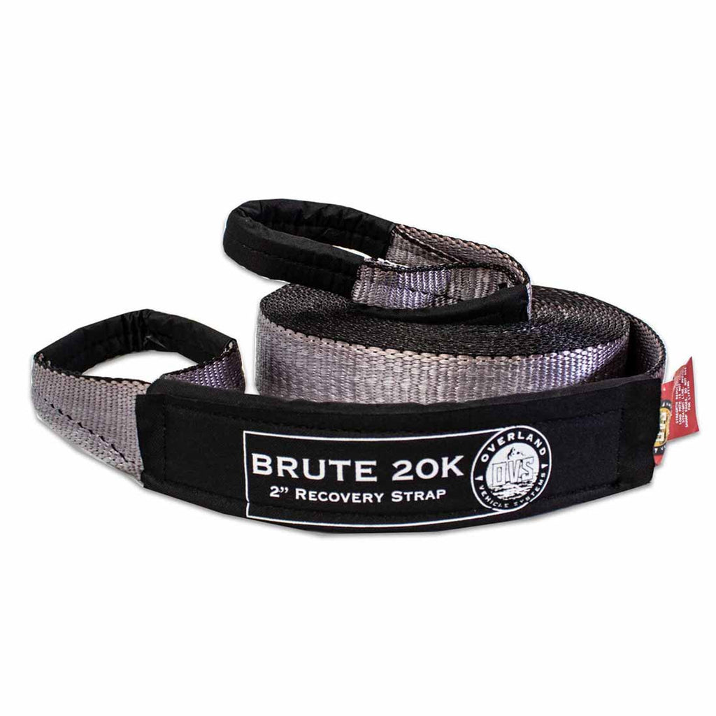 Tow Strap Gray With Black Ends & Storage Bag