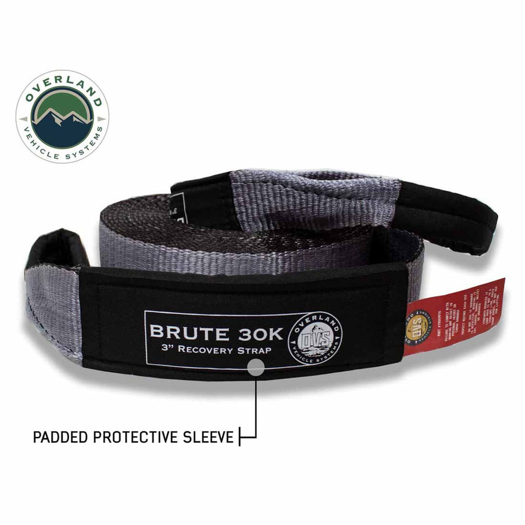 Tow Strap Gray With Black Ends & Storage Bag