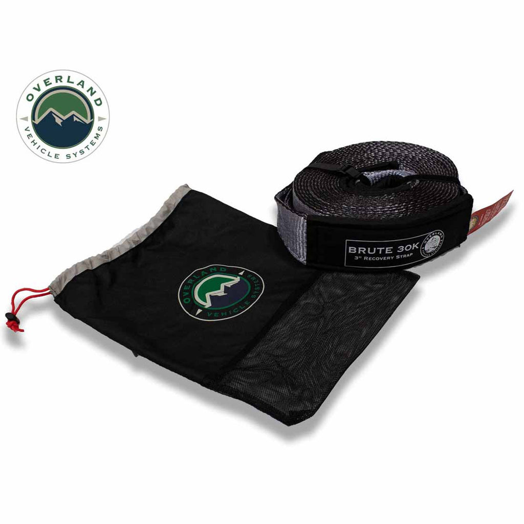 Tow Strap Gray With Black Ends & Storage Bag