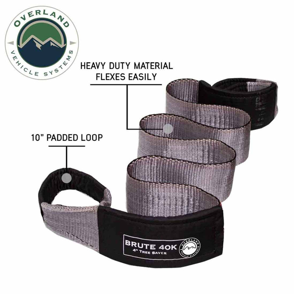 Tow Strap Gray With Black Ends & Storage Bag