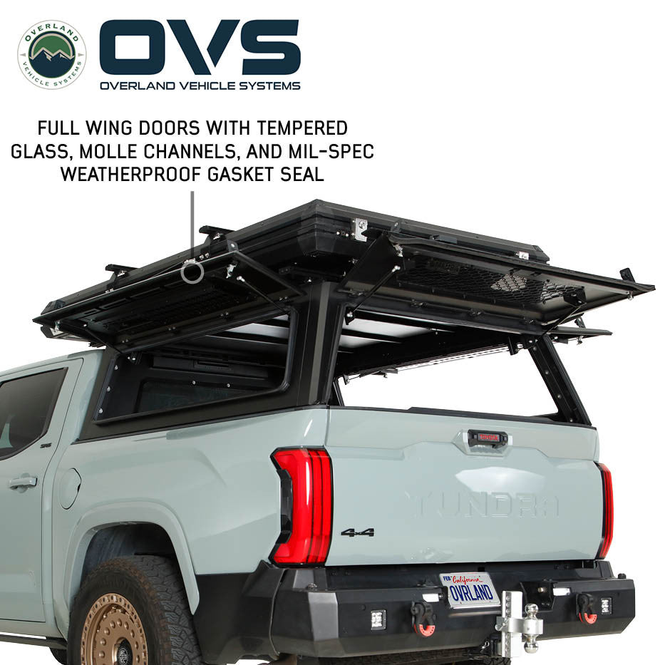 Expedition Pro+ Truck Cap w/ Full-Window Wing Doors & 3rd Brake Light | OVS