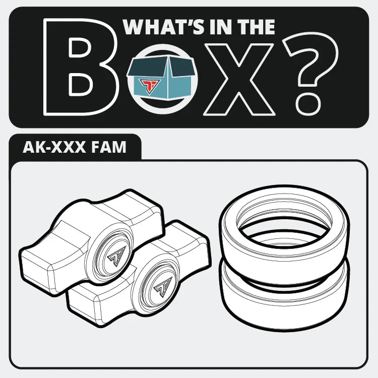 Billet Knob and Ring Accent Kits Compatible with Tackform DuraLock™ Arms Only