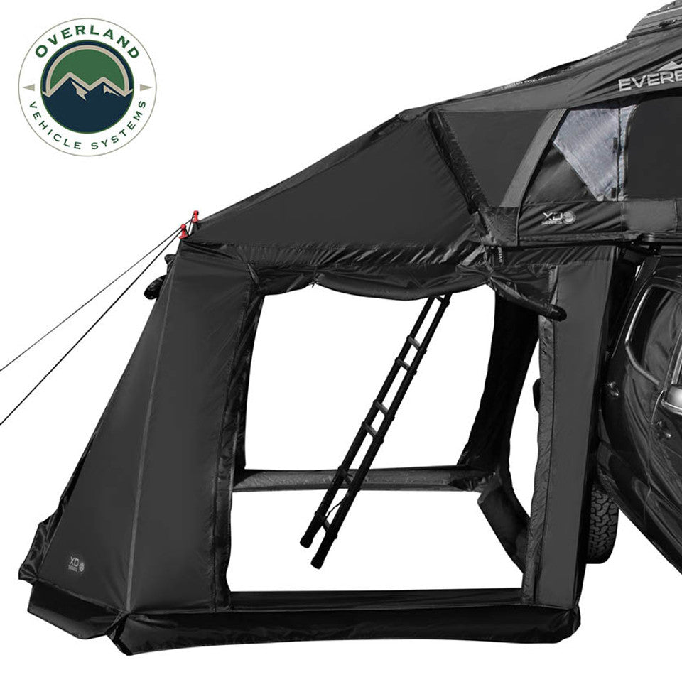 XD Everest Annex Room Roof Top Tent Extension - Black Body Grey Trim