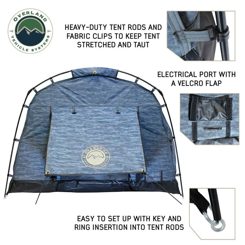 XD Khumbu 2 Person Swag Bag Tent W/ Black Out, Blue Body, and Storage Bag
