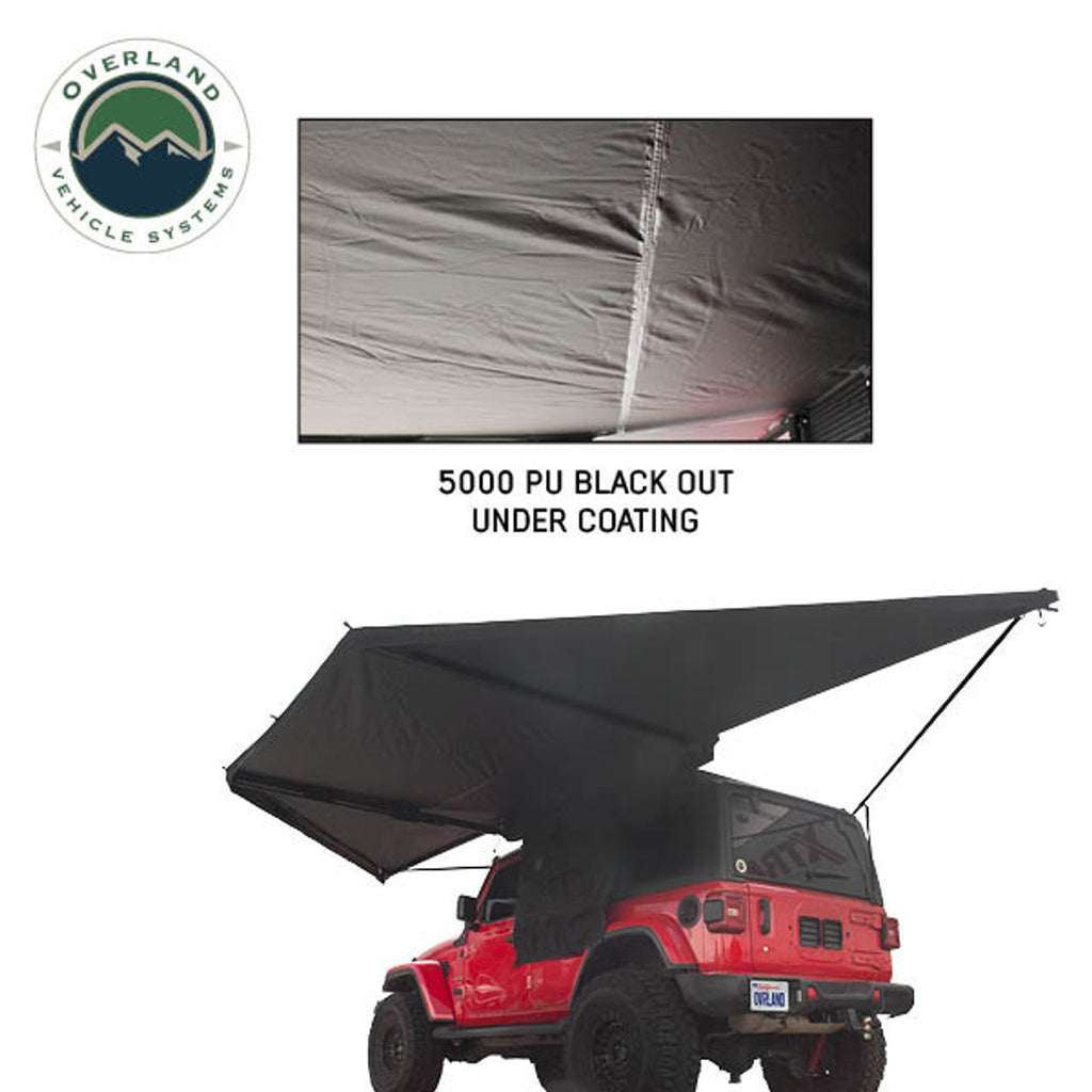 XD Nomadic 180 - Awning, Universal, Black Body, Black Trim W/Black Travel Bag