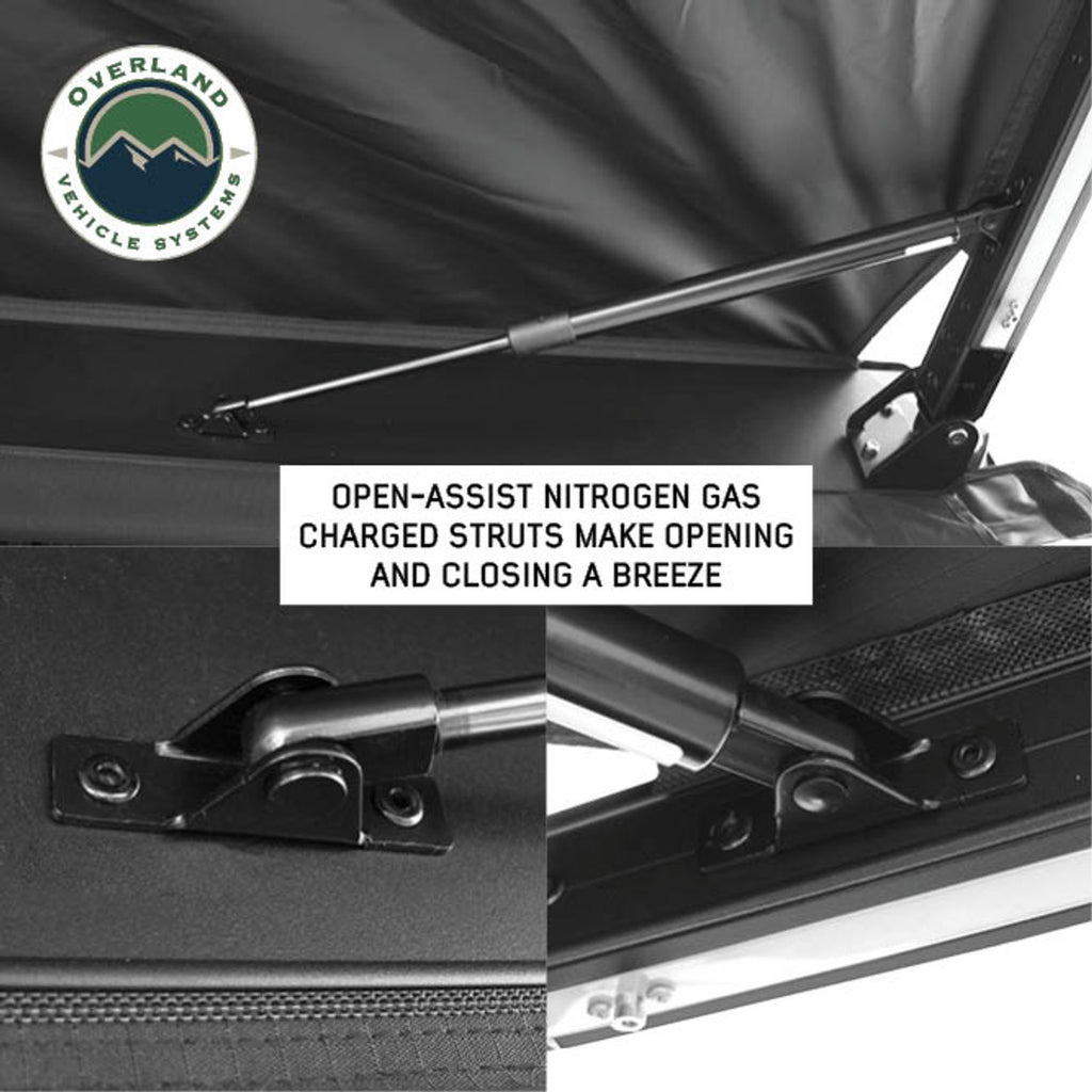 XD Nomadic 2.0 - 6.5' Awning - W/ Lights, Black Out, Black Fabric & Travel Cover Universal