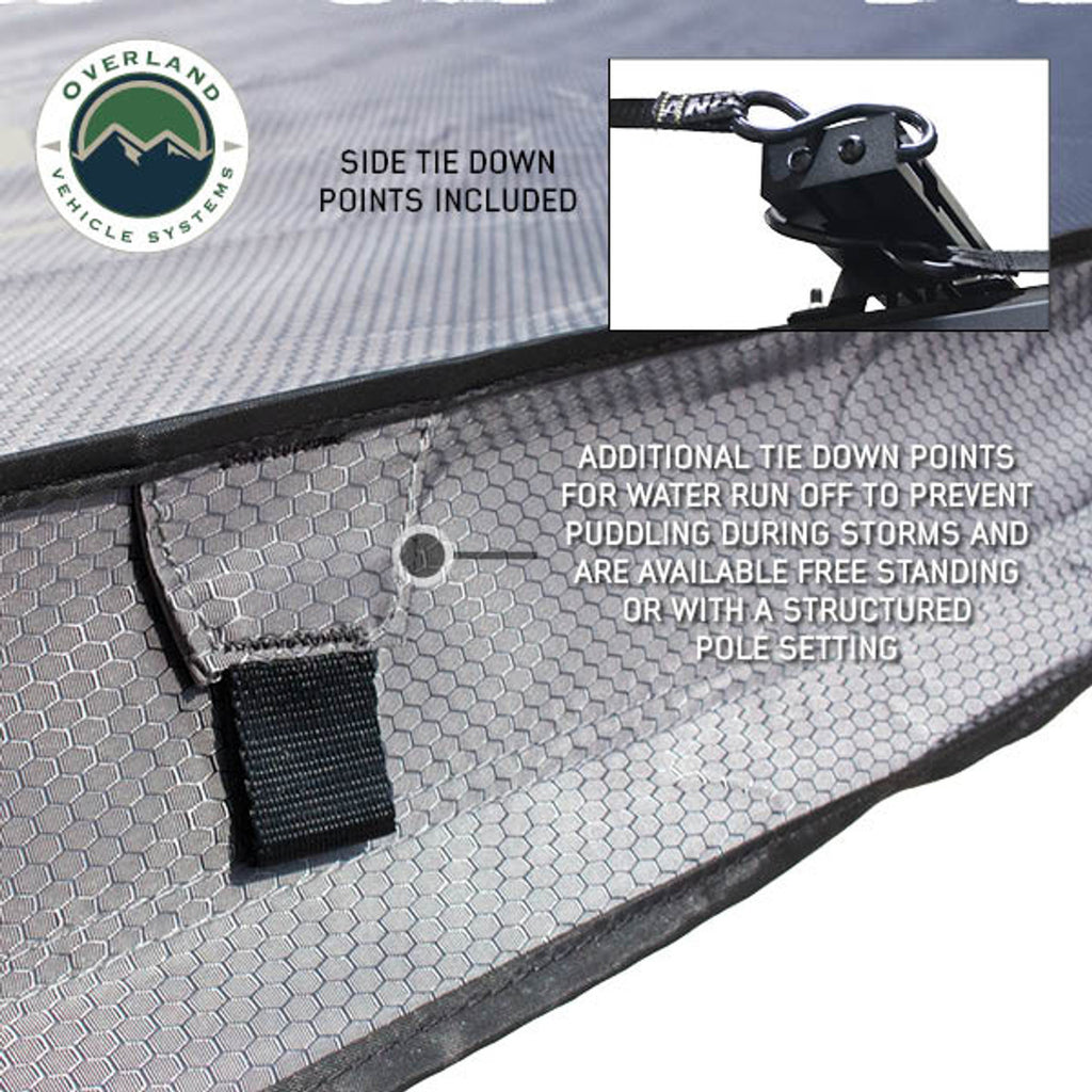 XD Nomadic 270 - Awning W/Lights & Black Out Grey Hex, Black Trim & Black Travel Cover