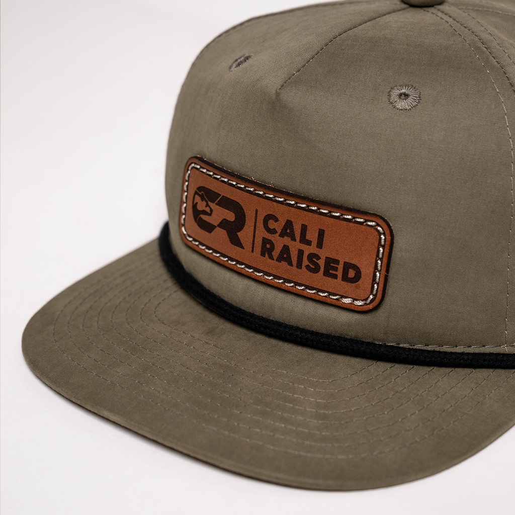 Cali Raised Soft-Structured 5 Panel Rope Hat