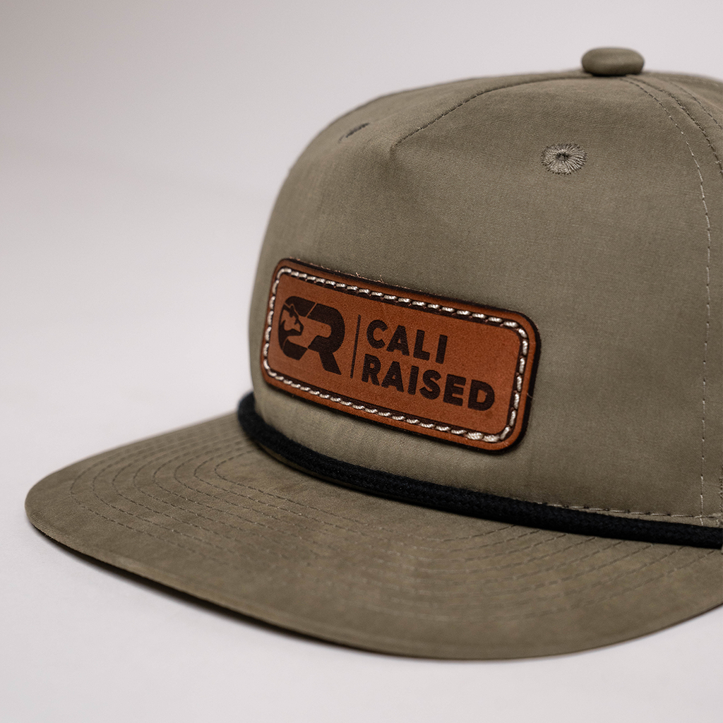 Cali Raised Soft-Structured 5 Panel Rope Hat