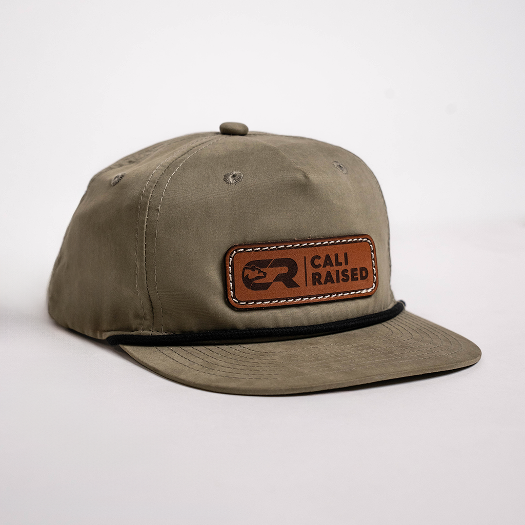 Cali Raised Soft-Structured 5 Panel Rope Hat