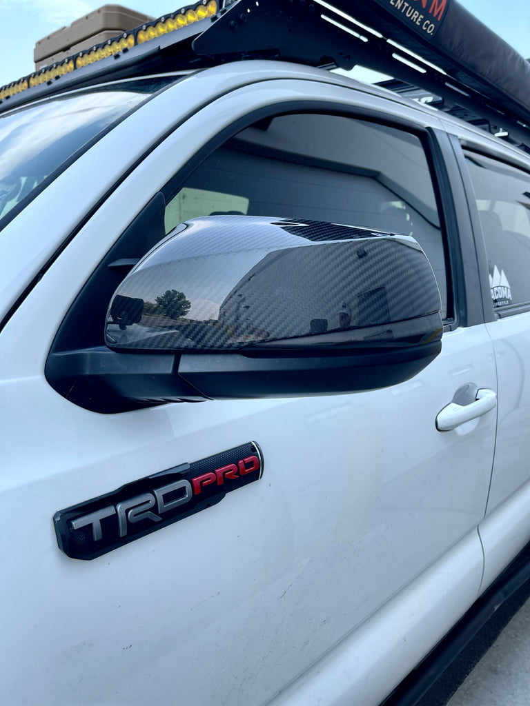 Carbon Fiber Mirror Caps For Tacoma (2016-2023)