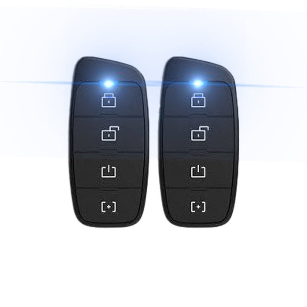 RFKIT4: Long Range Remote Start Upgrade Kit | Antenna & Cable | (2) 4-Button Remotes  | 1-Way