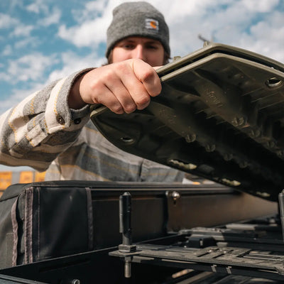 Cali Raised LED roof rack traction board mount
