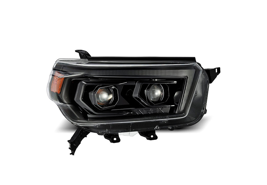 LUXX-Series Projector Headlights Alpha-Black Fits 10-13 Toyota 4Runner