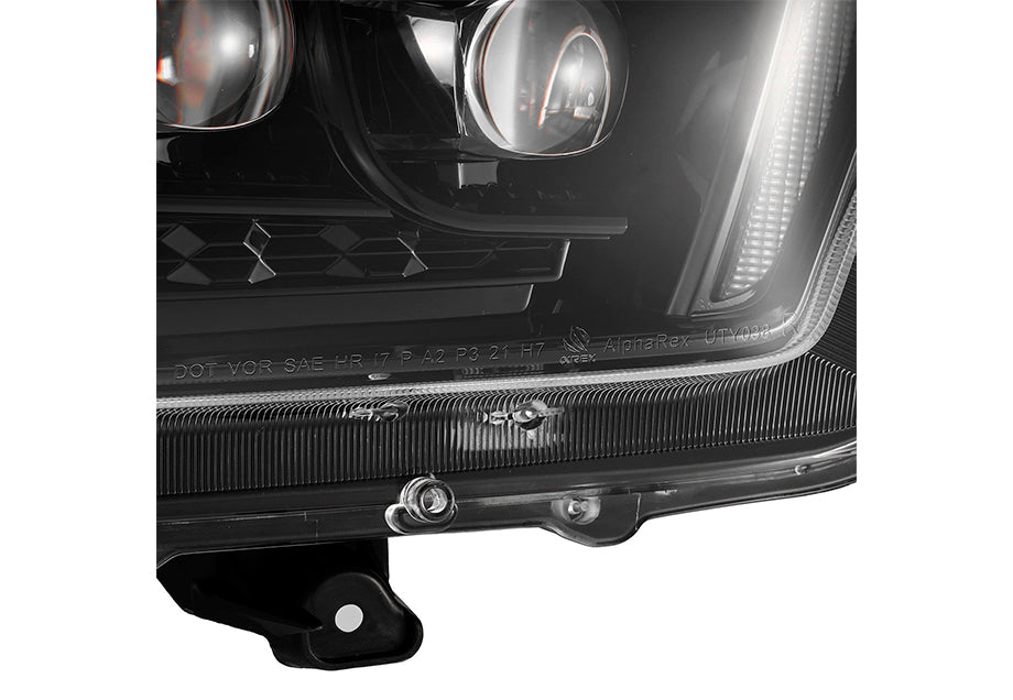 NOVA-Series LED Projector Headlights Alpha-Black Fits 10-13 Toyota 4Runner