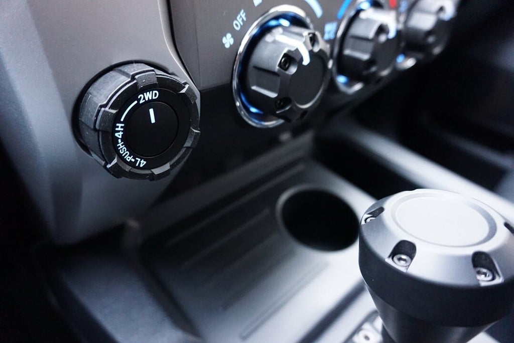 Start Button Ring + 4x4 Knob (2016+ Tacoma / 2020+ Tundra) AJT Design