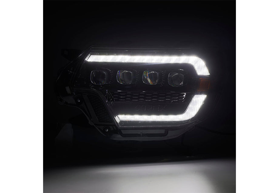 NOVA-Series LED Projector Headlights Alpha-Black 12-15 Toyota Tacoma