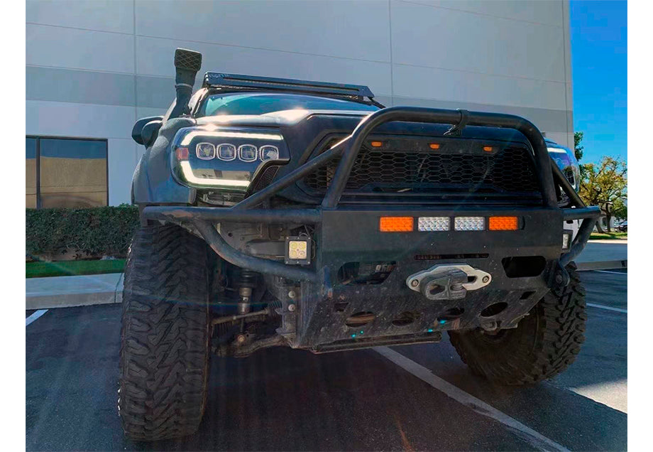 NOVA-Series LED Projector Headlights Alpha-Black 12-15 Toyota Tacoma