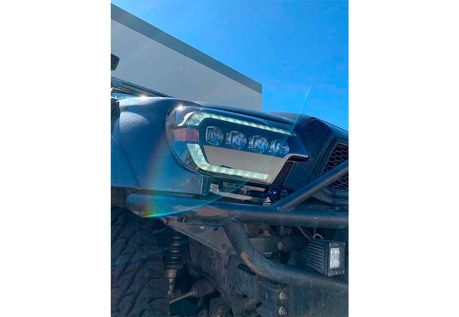 NOVA-Series LED Projector Headlights Alpha-Black 12-15 Toyota Tacoma