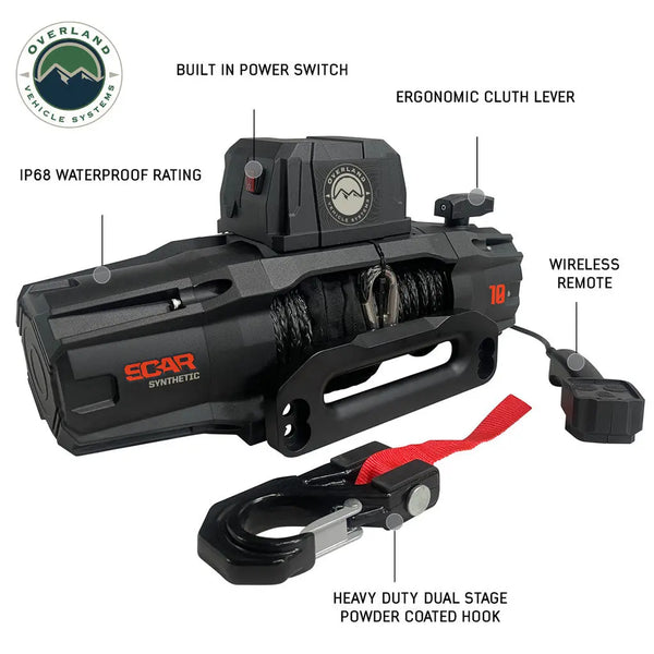 SCAR 10S Winch - Cali Raised LED
