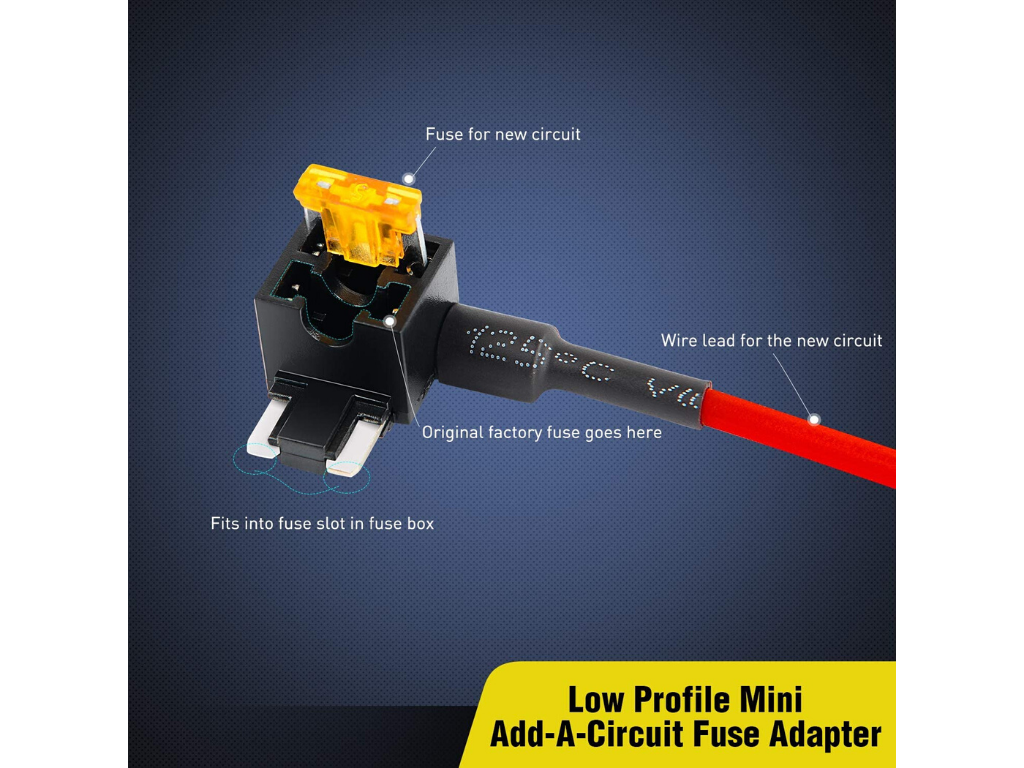 12V Add A Fuse Kit W/5Amp Lo Profile Mini Blade Fuse