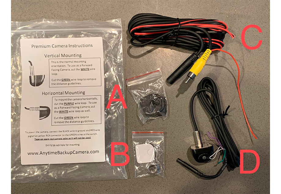 Anytime backup and front camera Kit For 2020-2023 Toyota Tacoma