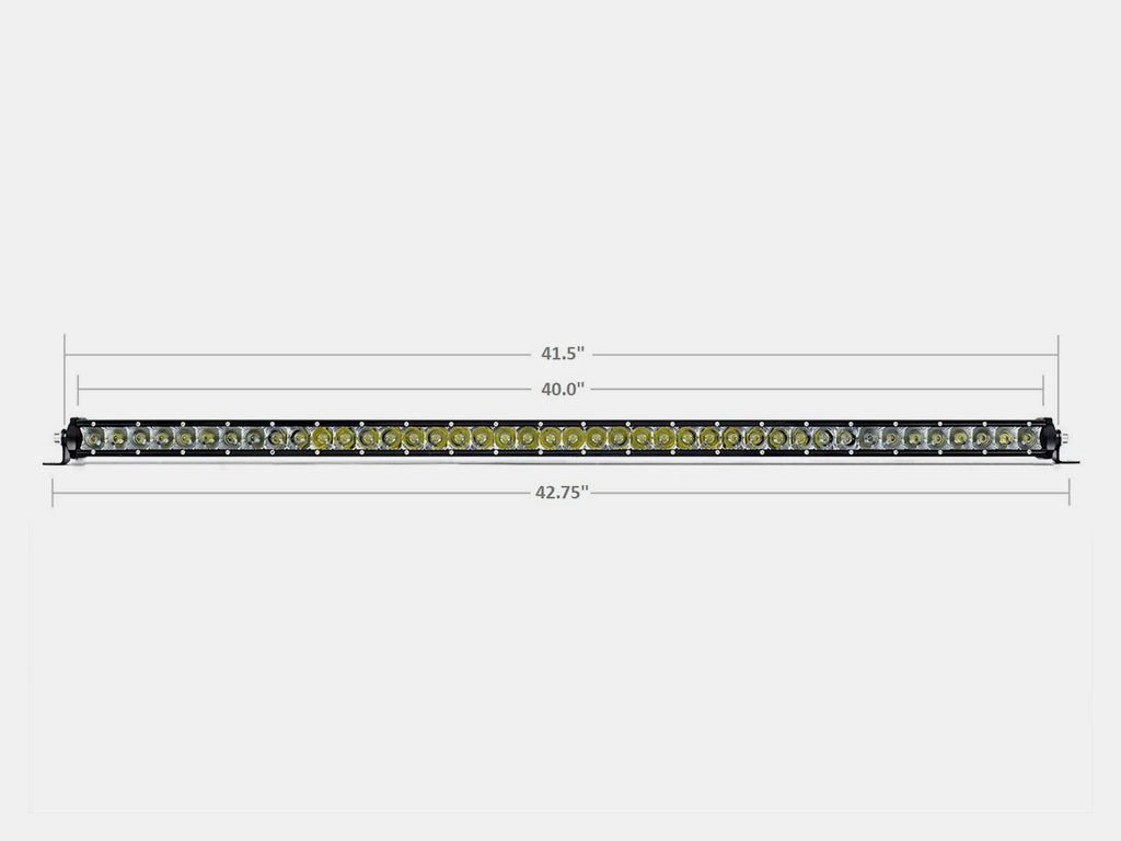 42 Slim Single Row LED Bar (Amber)
